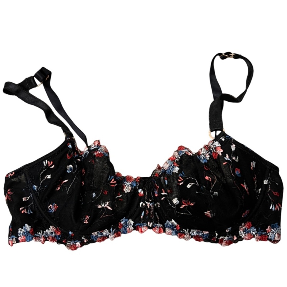 Lace Floral Print Bralette